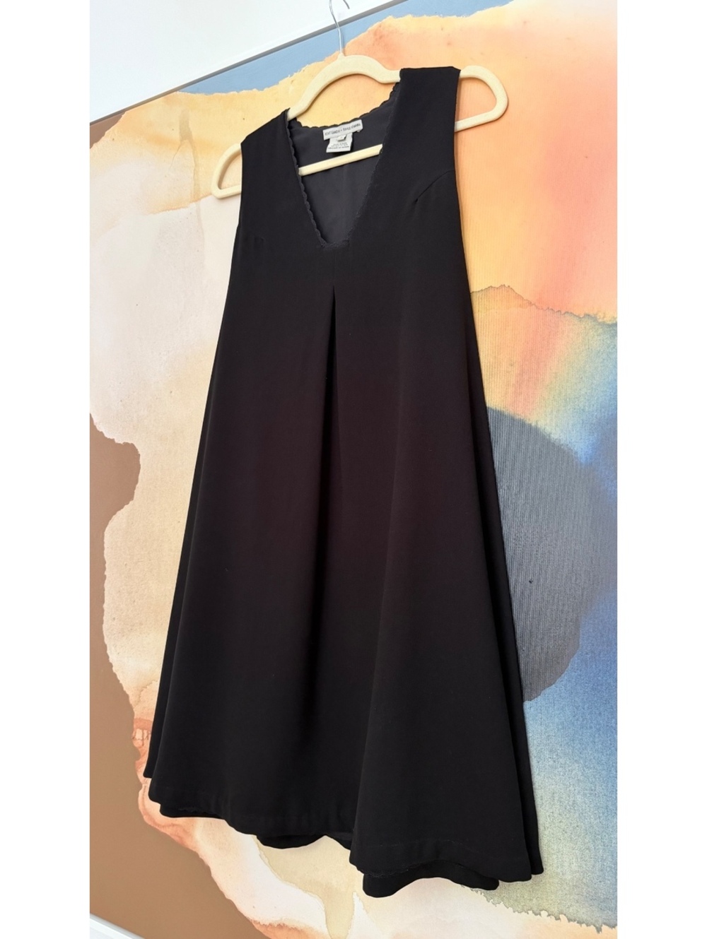 Black Sleeveless A-Line Dress by Rohit Gandhi + Rahul Khanna, Size S